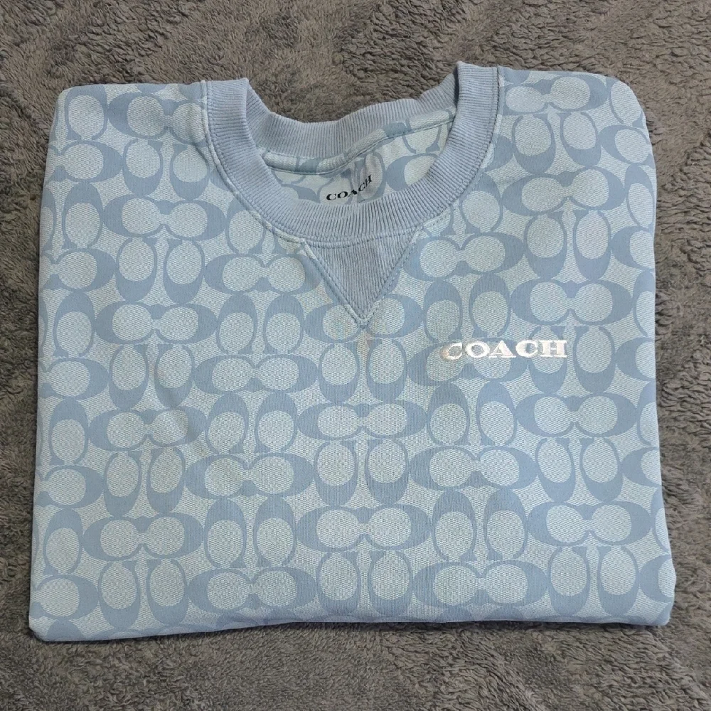 Coach Sweatshirt in Soft Blue - Picture 10 of 14